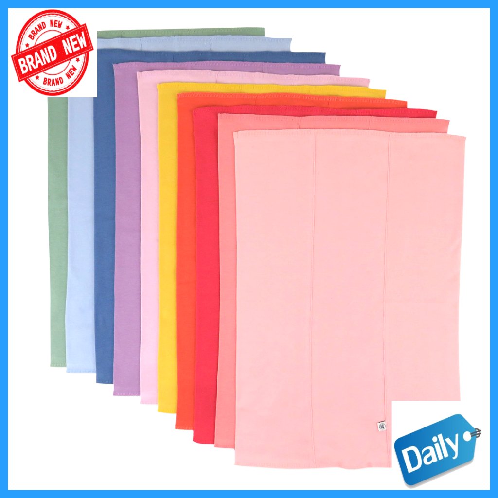 10-Pack Organic Cotton Burp Cloths, Soft Absorbent For Babies